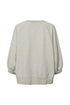 Rabens Saloner nona sweat raglan 3/4 sleeve top grey melange